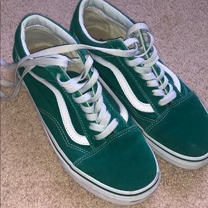 green old skool vans